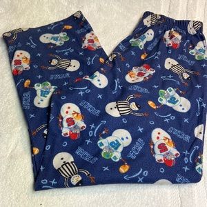 Up-Late Snowman Football Pajama Pants